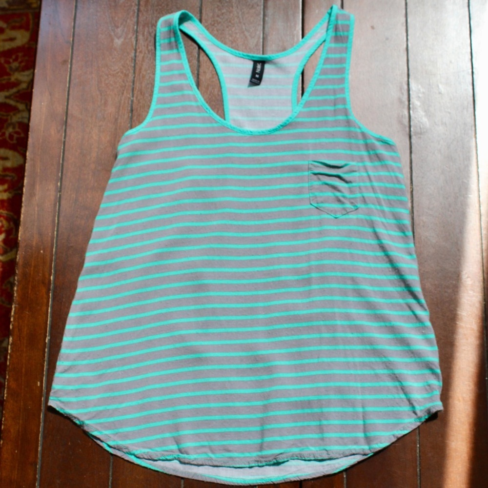 Nollie Striped Racerback Tank - Size M